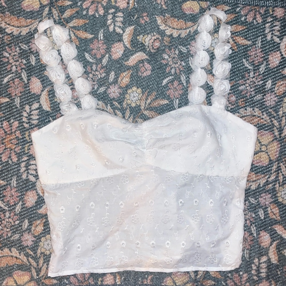 Womens, white princess polly top, size 6